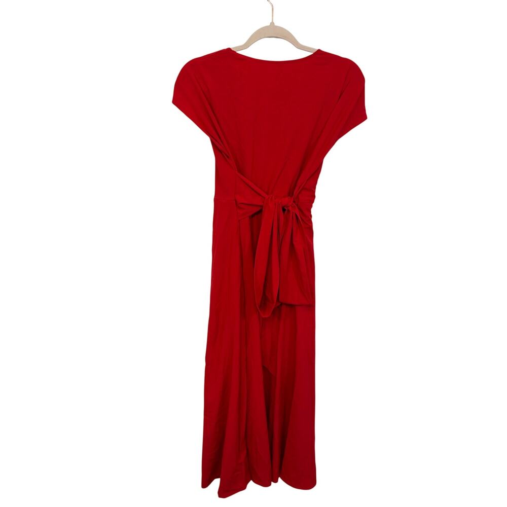 NWT Halara Breezeful VNeck Tie Back Dress Quick Dry Short Sleeve Pocket Casual M - Picture 6 of 6